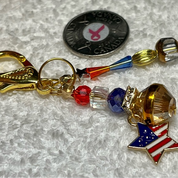 Made for your USA friends-purse bling or key fob/laptop case clip - Picture 3 of 7
